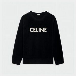 Celine oversized sweater in ribbed wool
